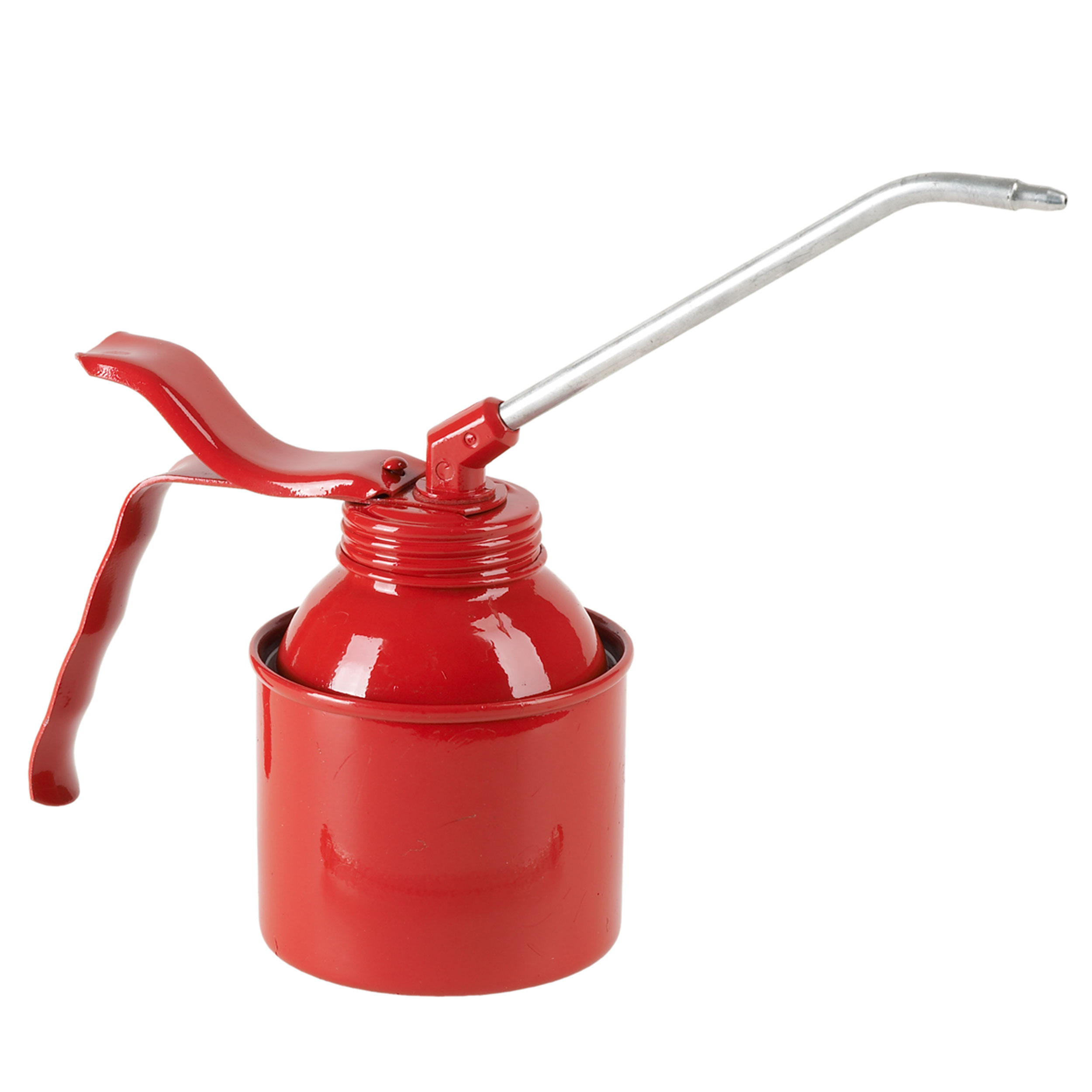 BURETTE STANDARD PRESSOL METAL ROUGE  250ML  AVEC BEC RIGIDE 135MM (VENDU A L'UNITE)