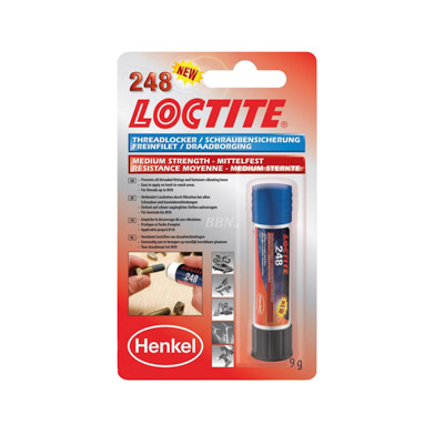 FREIN FILET NORMAL LOCTITE 248 A RESISTANCE MOYENNE (STICK 9 G SOUS BLISTER)