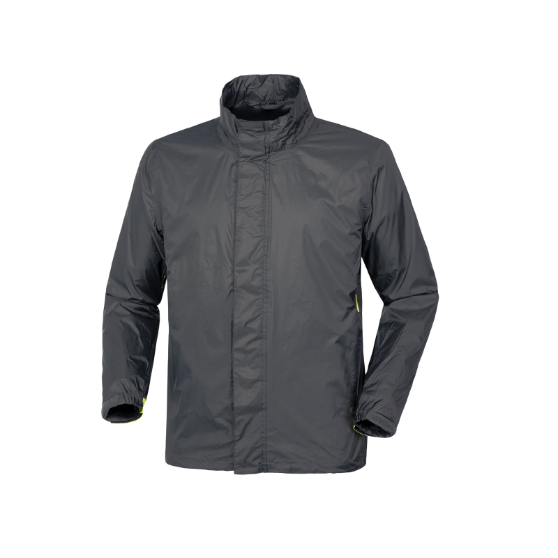 VESTE DE PLUIE  ADULTE TUCANO NANO RAIN ALPHA GRIS ANTHRACITE  TAILLE   M  AVEC SYSTEME AERATION + INSERTS REFLECHISSANTS