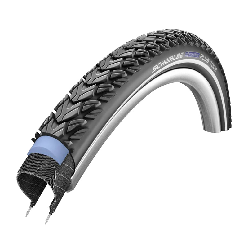 PNEU VTT 26 X 2.00 SCHWALBE MARATHON PLUS TOUR NOIR TR (50-559) RENFORT 5MM FLANC REFLEX HOMOLOGUE VAE E50