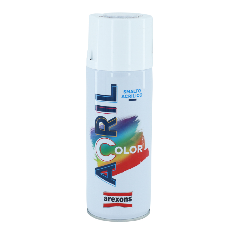 BOMBE DE PEINTURE AREXONS ACRYLIQUE BLANC BRILLANT RAL 9003 (AEROSOL 400 ML) (3962)