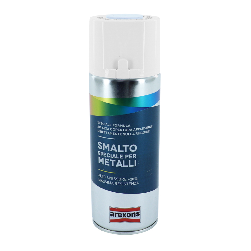 BOMBE DE PEINTURE AREXONS SMALTO SPECIAL METAL SATIN BLANC GLACE MAT AEROSOL 400 ML (3853)