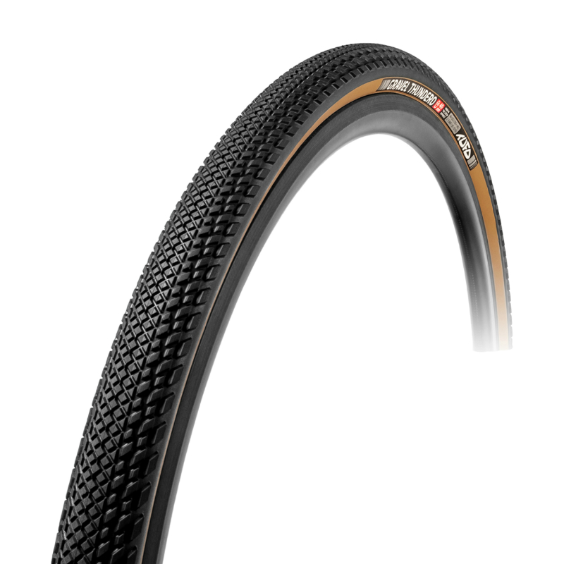 PNEU GRAVEL 700 X 40 TUFO THUNDERO NOIR-BEIGE TUBELESS READY  TS (40-622)