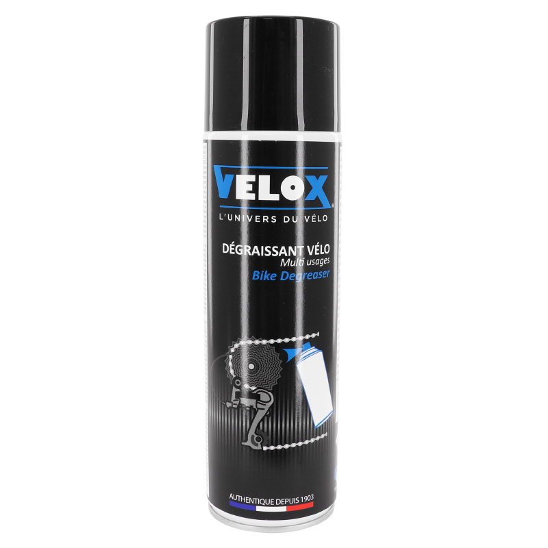 DEGRAISSANT VELO VELOX CASSETTE ET CHAINE (AEROSOL 400ML)