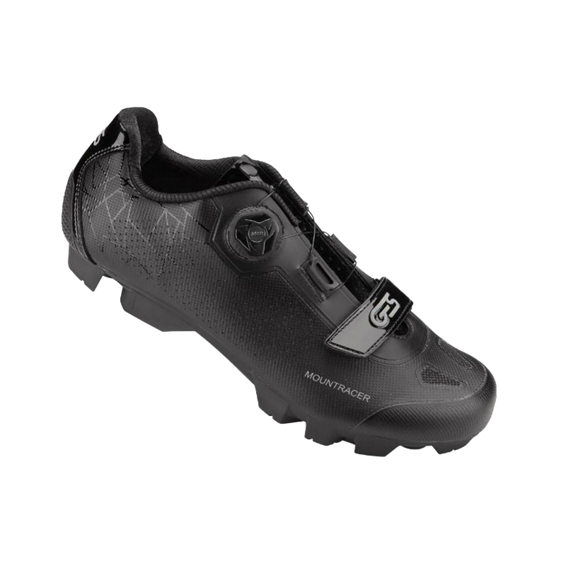 CHAUSSURE VTT GES MOUNTRACER2 NOIR T41 FIXATION MICROCLIP ATOP-VELCRO COMPATIBLE SPD (PAIRE)