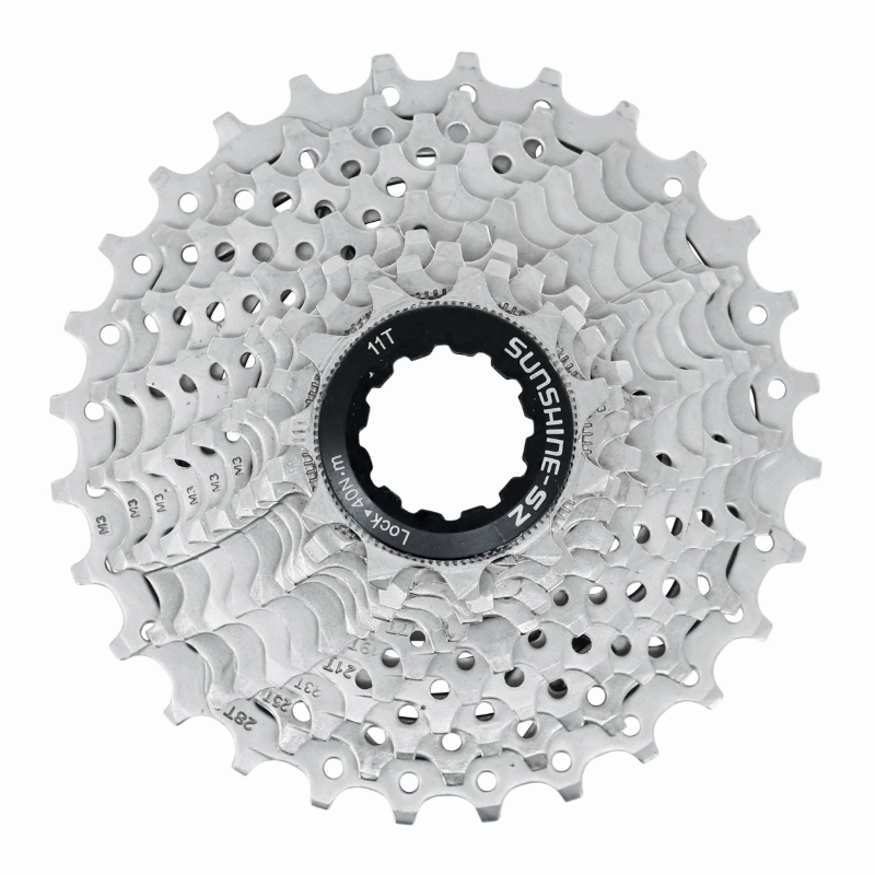 CASSETTE 11V. P2R 11-28 POUR SHIMANO-SRAM ROUTE ARGENT (VENDU EN BOITE)    (11-12-13-14-15-16-17-19-21-24-28)  (OFFRE SPECIALE)