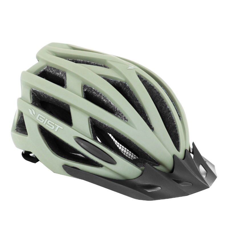 CASQUE VELO ADULTE GIST E-BIKE PLANET URBAN GRIS MAT IN-MOLD TAILLE 52-58 REGLAGE MOLETTE 212GRS - ECLAIRAGE INTEGRE