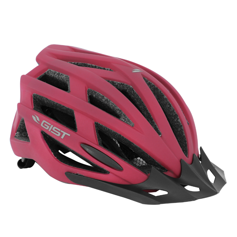 CASQUE VELO ADULTE GIST E-BIKE PLANET URBAN ROSE MAT IN-MOLD TAILLE 52-58 REGLAGE MOLETTE 212GRS - ECLAIRAGE INTEGRE