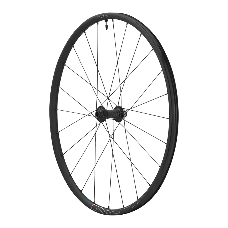 ROUE VTT DISQUE 29" SHIMANO MT601 BOOST TUBELESS READY CENTERLOCK AVANT NOIR AXE TRAVERSANT 15-110 JANTE 25C