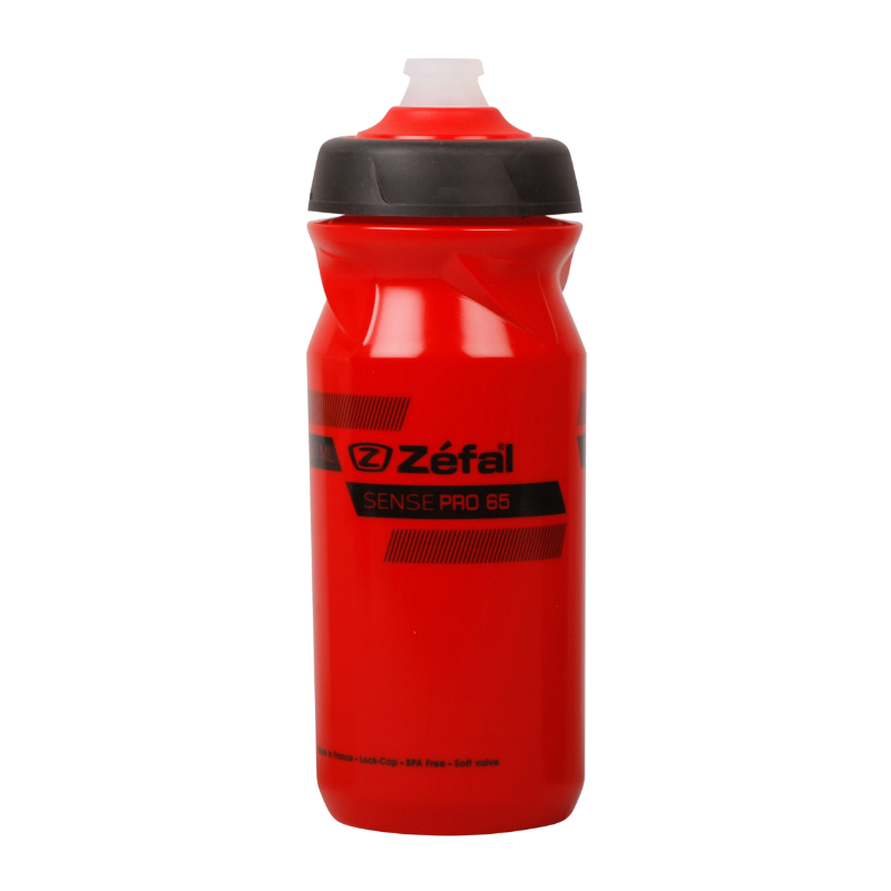 BIDON ZEFAL SENSE PRO 65 ROUGE 600ML  (BOUCHON SECURITE ANTI-GOUTTE)