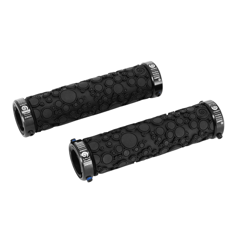 POIGNEE VTT BIKE RIBBON BUBBLE NOIR 22MM GEL DOUBLE SERRAGE CHC (PAIRE)