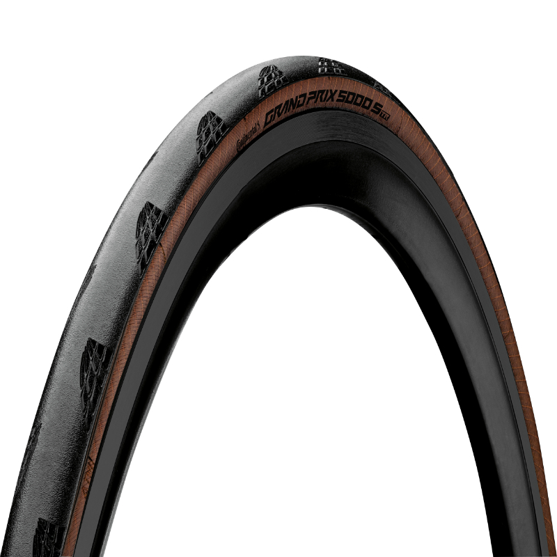 PNEU ROUTE 700 X 32 CONTINENTAL GRAND PRIX 5000S NOIR FLANC MARRON TUBELESS READY TS (32-622)  -GP5000 STR-