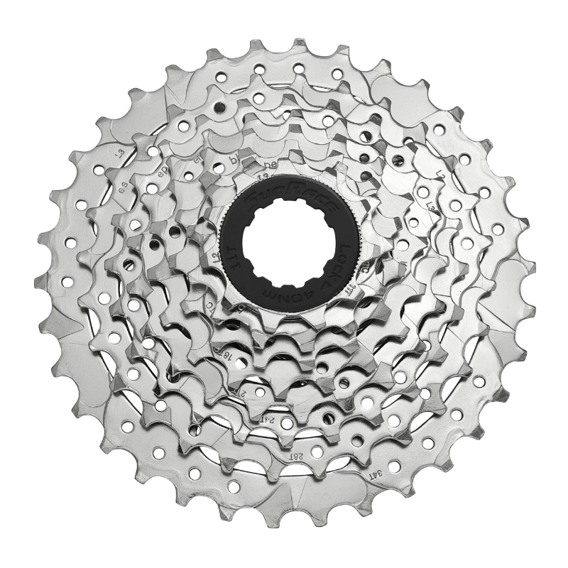 CASSETTE  8V. SUNRACE M66 11-34 VTT POUR SHIMANO-SRAM NICKEL (LIVRE EN BOITE) (11-13-15-18-21-24-28-34)