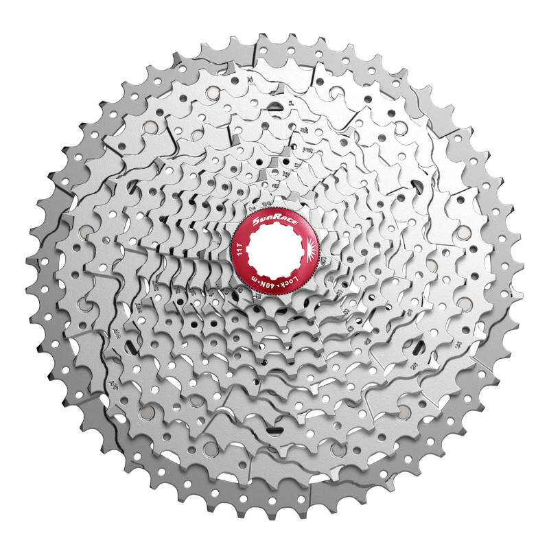 CASSETTE 11V. SUNRACE MX8 11-51 VTT POUR SHIMANO METALLIC (LIVRE EN BOITE)