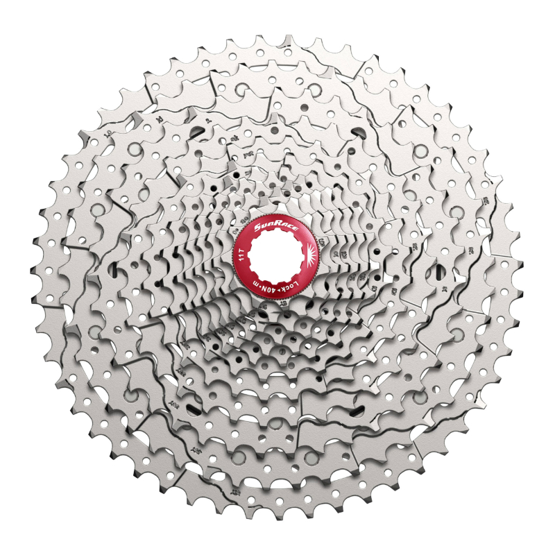 CASSETTE 12V. SUNRACE MZ800 11-51 VTT COMPATIBLE SHIMANO METALLIC ARGENT (LIVRE EN BOITE) (11-13-15-17-19-21-24-28-33-39-45-51) CASSETTE 12V. SUNRACE MZ800 11-51 VTT COMPATIBLE SHIMANO METALLIC ARGENT (LIVRE EN BOITE) (11-13-15-17-19-21-24-28-33-39-45-51)