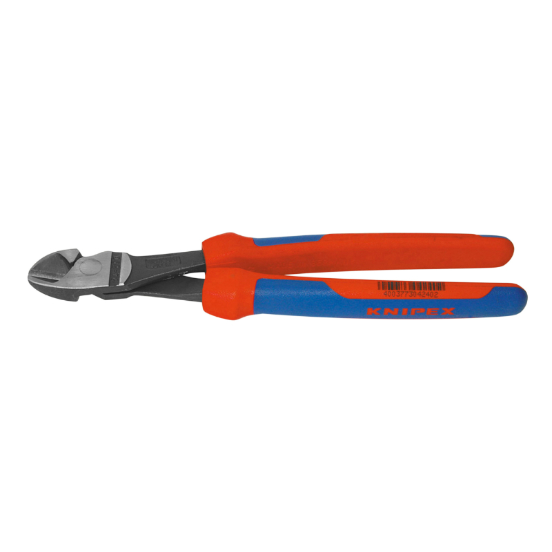 PINCE COUPANTE PRO KNIPEX ROBUSTE 250MM GRIS ANTIROUILLE POUR EPAISSEUR DE MATERIAU DE 3,0 A 4,6MM AVEC POIGNEE ERGONOMIQUE (74 02 250)  -MADE IN GERMANY-