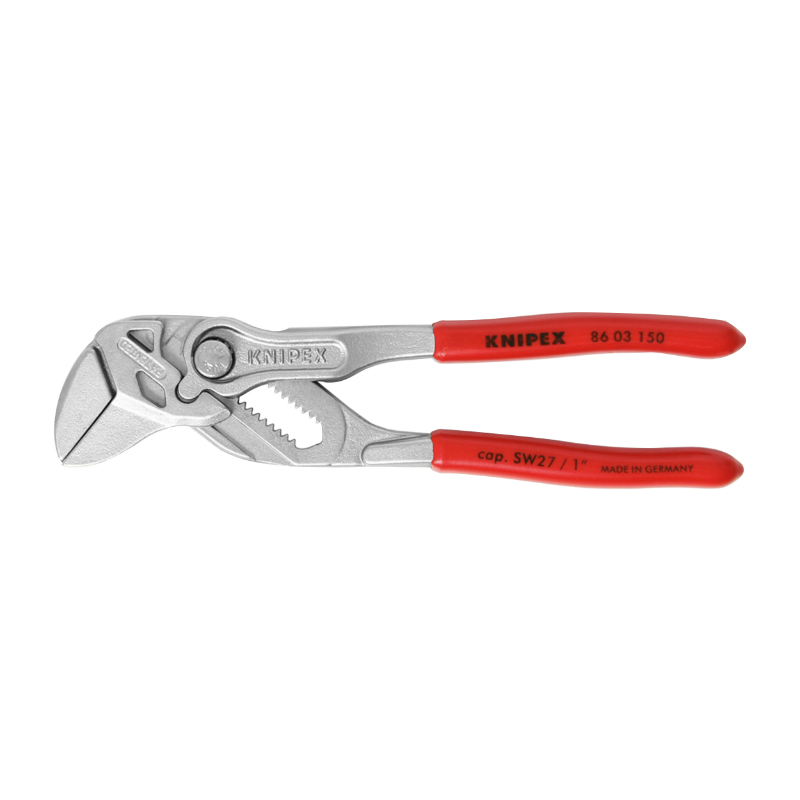 PINCE-CLE PRO KNIPEX ROBUSTE 150MM CHROME (OUTIL POLYVALENT) (86 03 150)  -MADE IN GERMANY-