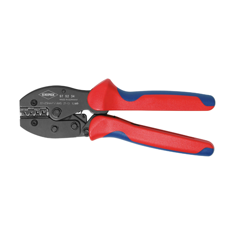 PINCE A SERTIR PRO KNIPEX COMPACT PRECIFORCE 220MM AVEC POIGNEE ERGONOMIQUE (97 52 34)  -MADE IN GERMANY-