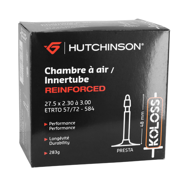 CHAMBRE A AIR VELO 27.5 X 2.30-3.00 HUTCHINSON RENFORCE KOLOSS VALVE PRESTA