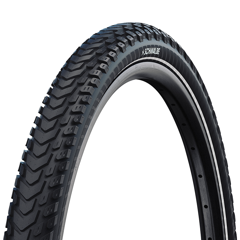 PNEU VTC URBAIN 700 X 40 (28 X 1.60) SCHWALBE MARATHON MONDIAL TR (42-622) RENFORT 5MM FLANC REFLEX NOIR