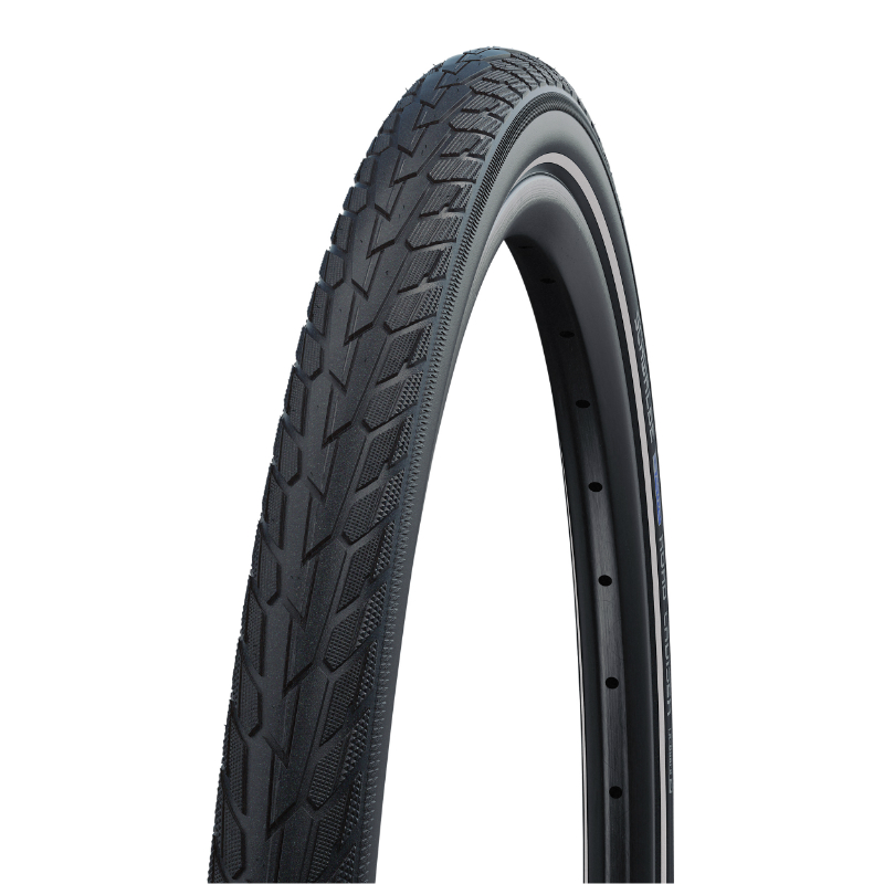 PNEU VTC URBAIN 700 X 40 SCHWALBE ROAD CRUISER HS484 NOIR TR (42-622) FLANC REFLEX