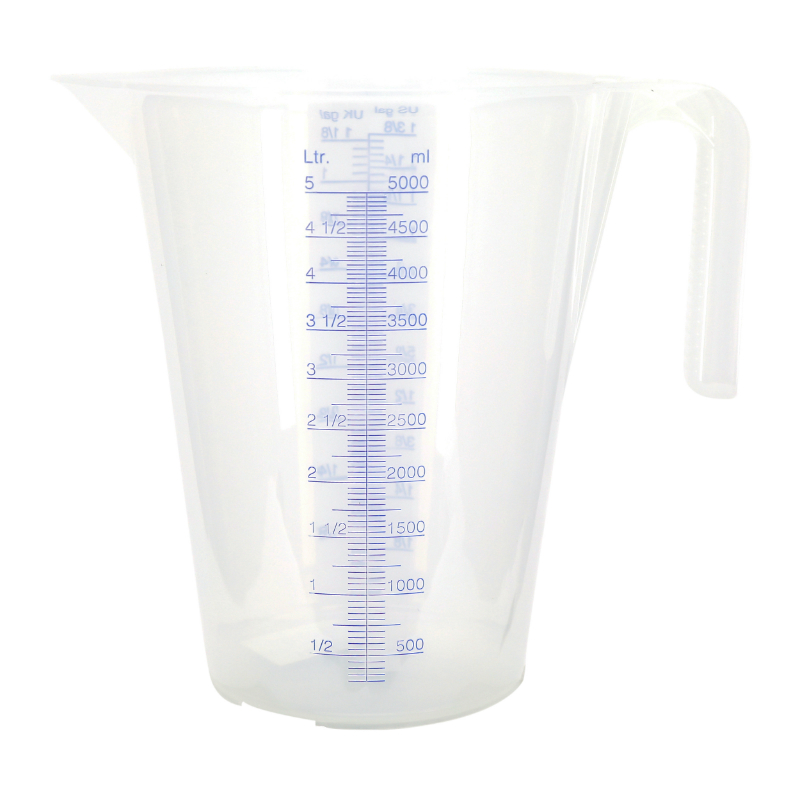 DOSEUR-BROC PRESSOL EN POLYPROPYLENE GRADUE TRANSPARENT 5L (VENDU A L'UNITE)