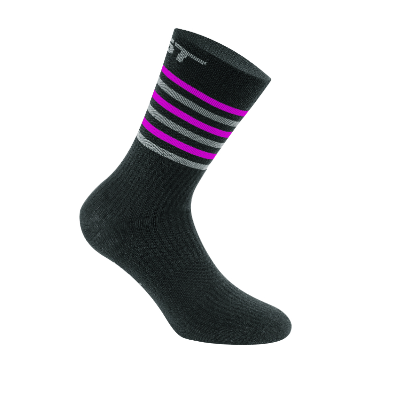 CHAUSSETTES HIVER GIST CLIMATIC NOIR-VIOLET 40-43 (PAIRE) ANTIBACTERIEN   -5874