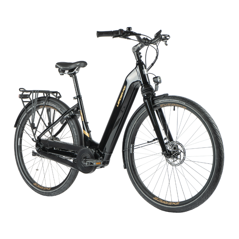 VELO ELECTRIQUE-VAE CITY 28 LEADER FOX NEBA MIXTE NOIR 8V SHIMANO NEXUS MOTEUR CENTRAL BAFANG M420 36V 80NM BATTERIE 15AH (18'' - H46CM - TAILLE M - POUR ADULTE DE 168CM à 178CM)