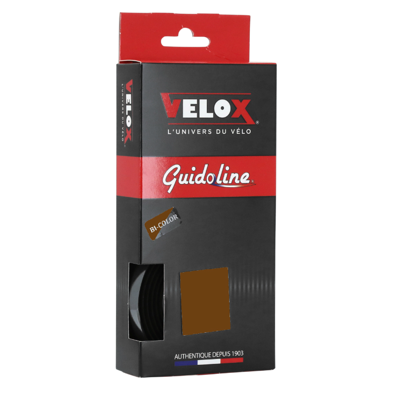 RUBAN DE GUIDON - CINTRE VELOX MAXI CORK BICOLOR NOIR-MARRON - GUIDOLINE