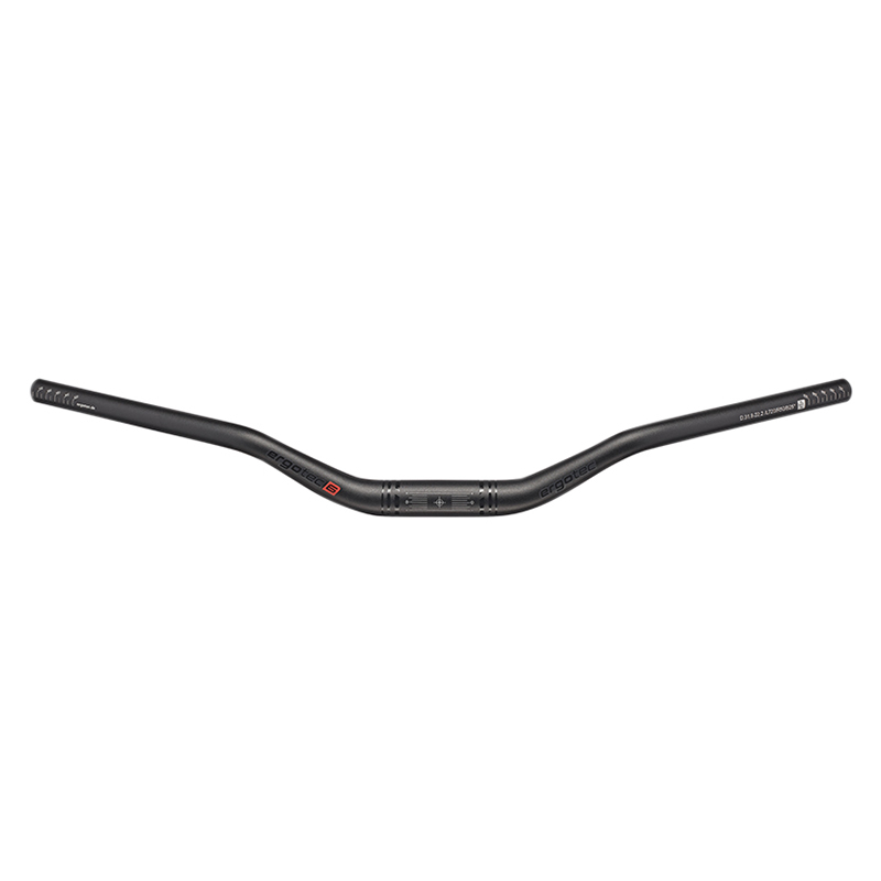 CINTRE VTT RELEVE ERGOTEC RISER BAR CONFORT ALU NOIR DIAM 31,8MM L 720MM  RELEVE 50MM (HOMOLOGUE NIVEAU 6)