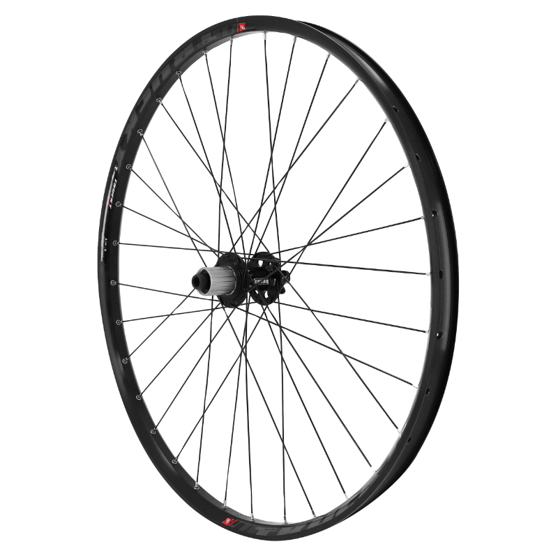 ROUE VTT DISQUE 29" TRUCKY 30 TUBELESS READY ARRIERE NOIR MOYEU VELOX ROULEMENT DISQUE 6 TROUS 11-10V AXE TRAVERSANT 12-142 JANTE 30C 32 RAYONS