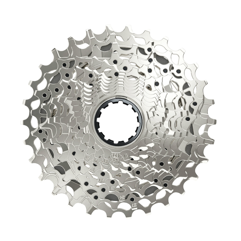 CASSETTE 12V. SRAM AXS RIVAL XG1250 XDR 10-30 ARGENT (EMPREINTE SRAM) (10,11,12,13,14,15,17,19,21,24,27,30)