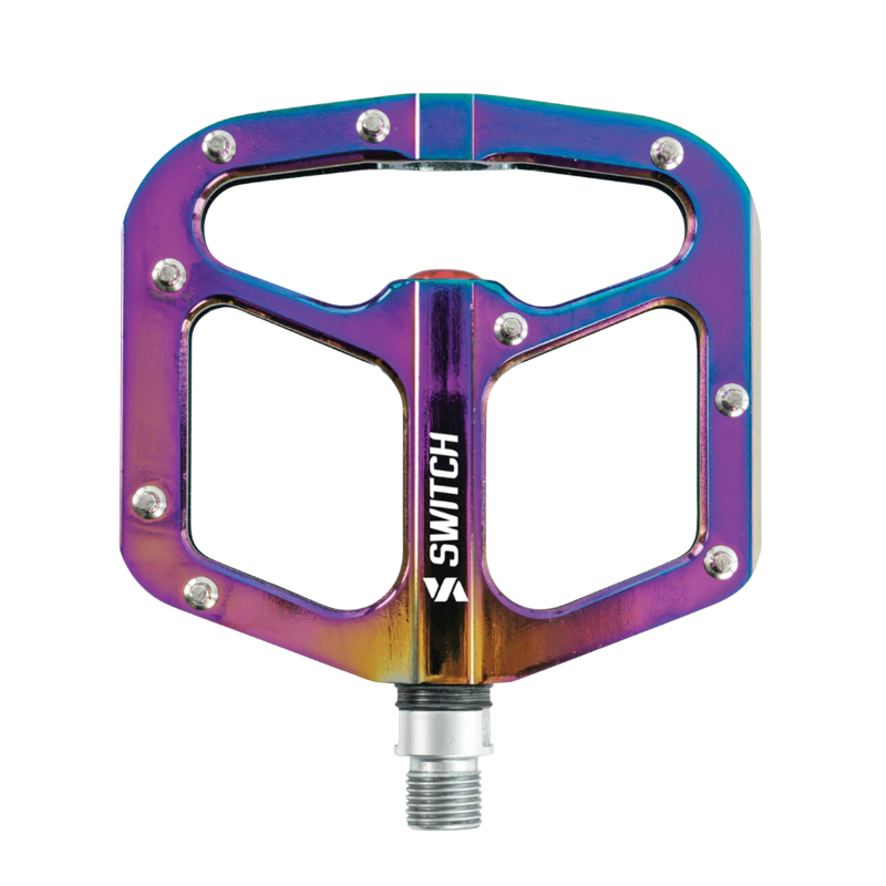 PEDALE VTT PLATEFORME DESCENTE - BMX SWITCH GAP ALU OIL FILETAGE 9-16 AVEC PICOTS ARGENT (PAIRE) PEDALE VTT PLATEFORME DESCENTE - BMX SWITCH GAP ALU OIL FILETAGE 9-16 AVEC PICOTS ARGENT (PAIRE)