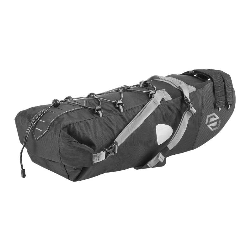 SACOCHE DE SELLE - SEATPACK VELO SKUAD NOIR MEDIUM 5.5L. ETANCHE FIXATION VELCRO ( L 46CM X L 9CM X11CM) CHARGE MAXI 5KGS