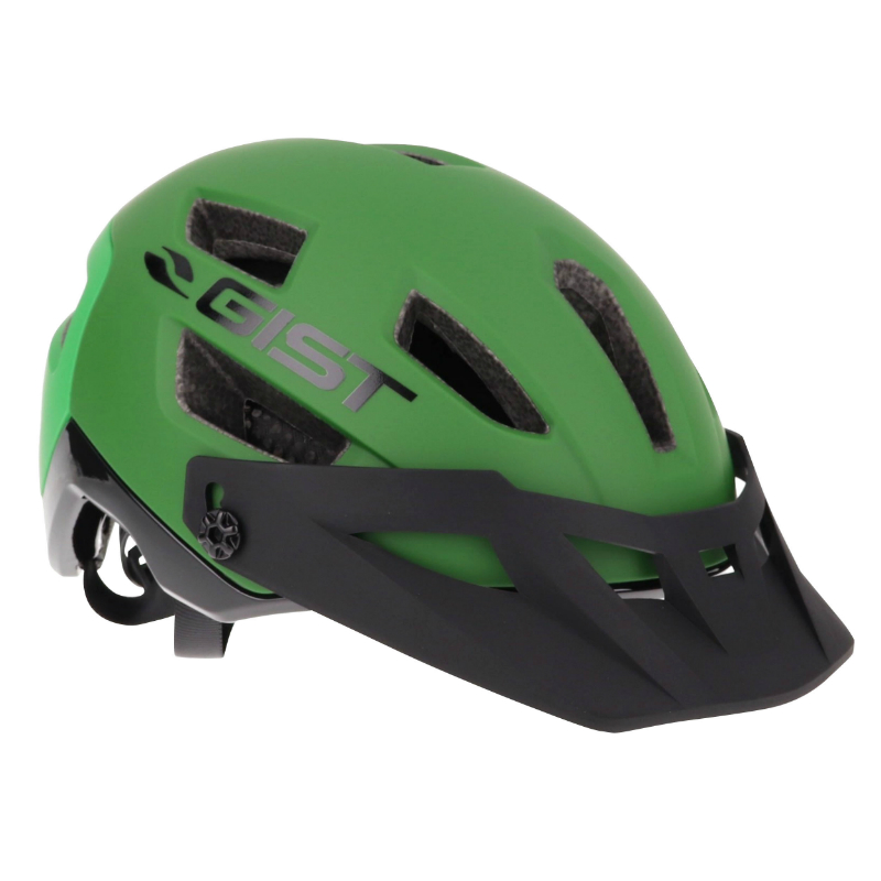 CASQUE VELO ADULTE GIST VTT KOP VERT IN-MOLD TAILLE 58-62 AVEC VISIERE REGLABLE EN 3 POSITIONS ET FIT-SYSTEM (VENDU EN BOITE)