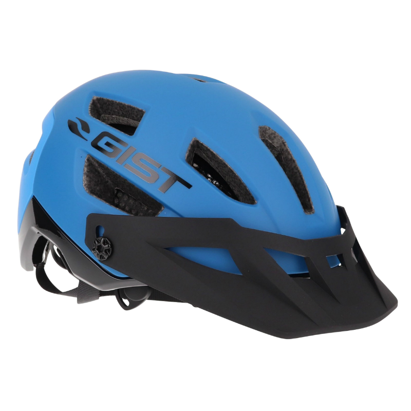 CASQUE VELO ADULTE GIST VTT KOP BLEU IN-MOLD TAILLE 56-62 AVEC VISIERE REGLABLE EN 3 POSITIONS ET FIT-SYSTEM (VENDU EN BOITE)