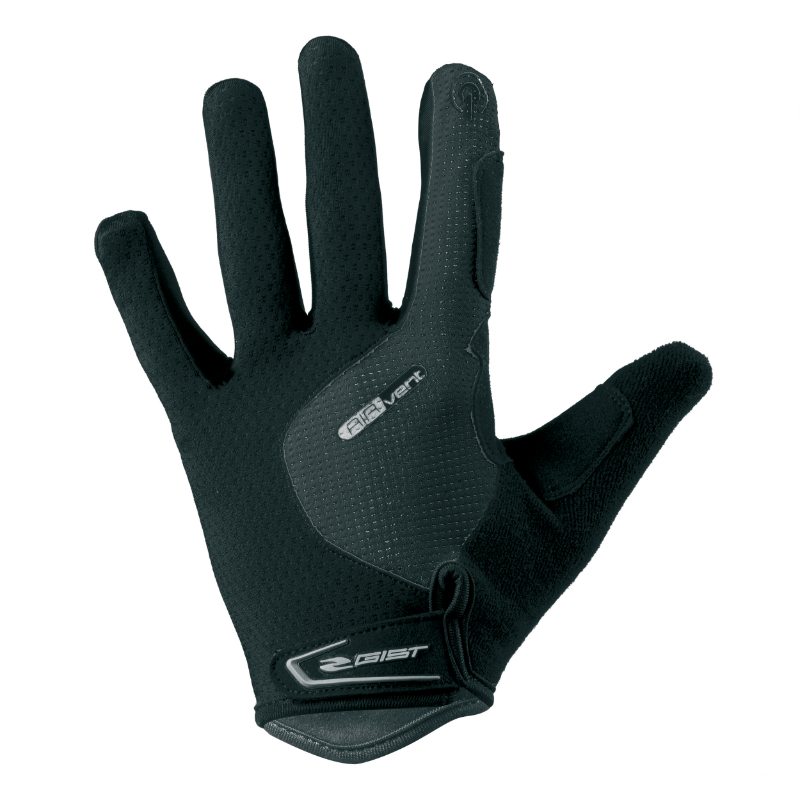 GANTS VELO VTT LONG GIST HERO GEL NOIR XXL (PAIRE SUR CARTE) COMPATIBLE ECRAN TACTILE -5532