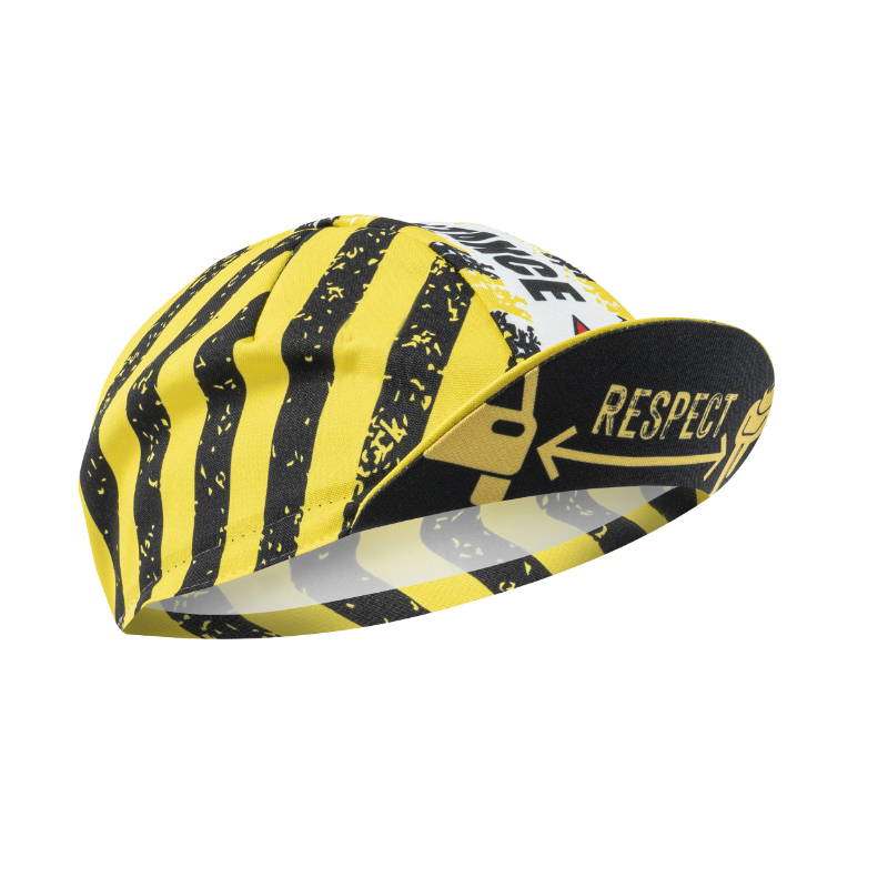 CASQUETTE VELO DECO RESPECT NOIR - JAUNE