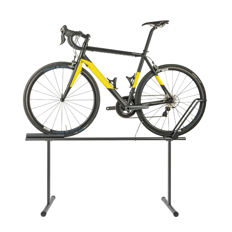 PRESENTOIR DE MAGASIN HORIZONTAL POUR VELO NOIR BRILLANT HAUTEUR 65CM -GIST-