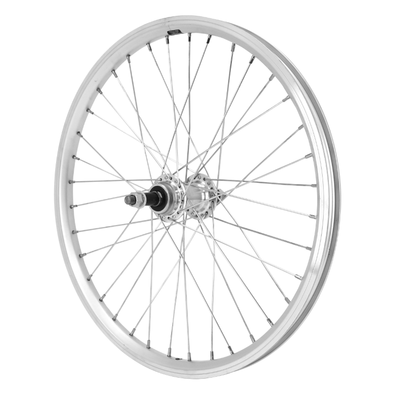 ROUE VTT PATIN 20" ER10 ARRIERE MOYEU ALU AXE PLEIN ROUE LIBRE 5-6-7V (VENDU AVEC ECROU 10X100) JANTE 19C