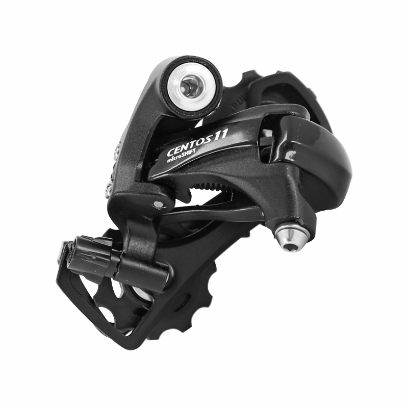 DERAILLEUR ROUTE ARRIERE MICROSHIFT CENTOS 11V. CHAPE COURTE NOIR DOUBLE COMPATIBLE SHIMANO 105 - ULTEGRA