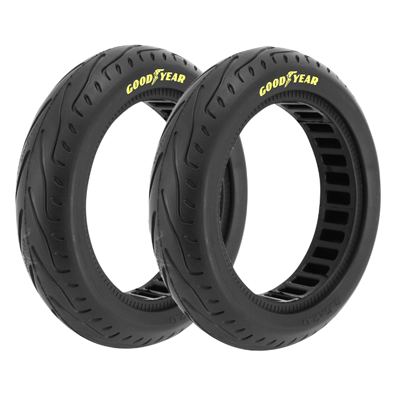 PNEU TROTTINETTE PLEIN  8.5 X 2.00 GOODYEAR NOIR ANTI-CREVAISON (VENDU PAR 2 SUR CARTE) - LARGEUR INTERIEUR 35 MM