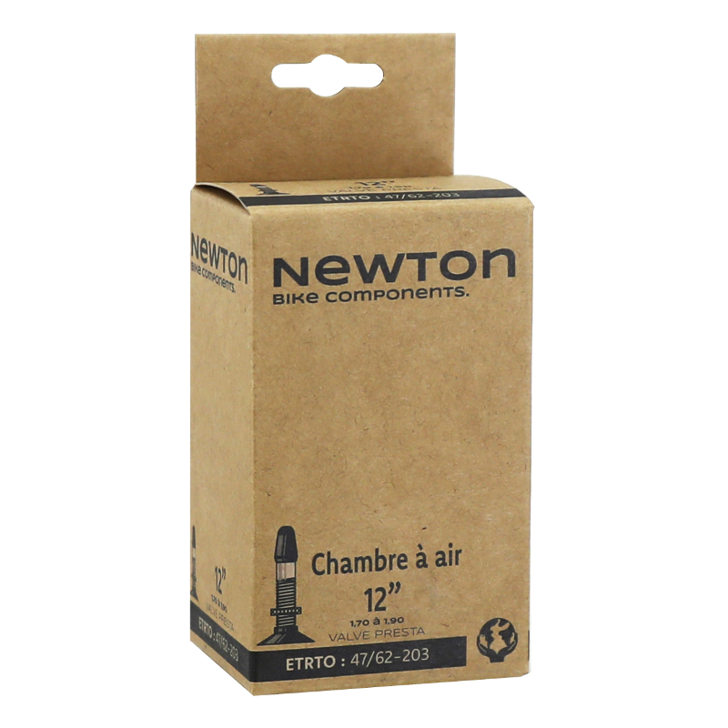 CHAMBRE A AIR VELO 12 X 1.7-1.9 (1-2 X 1.75-2 1-4) NEWTON VALVE PRESTA