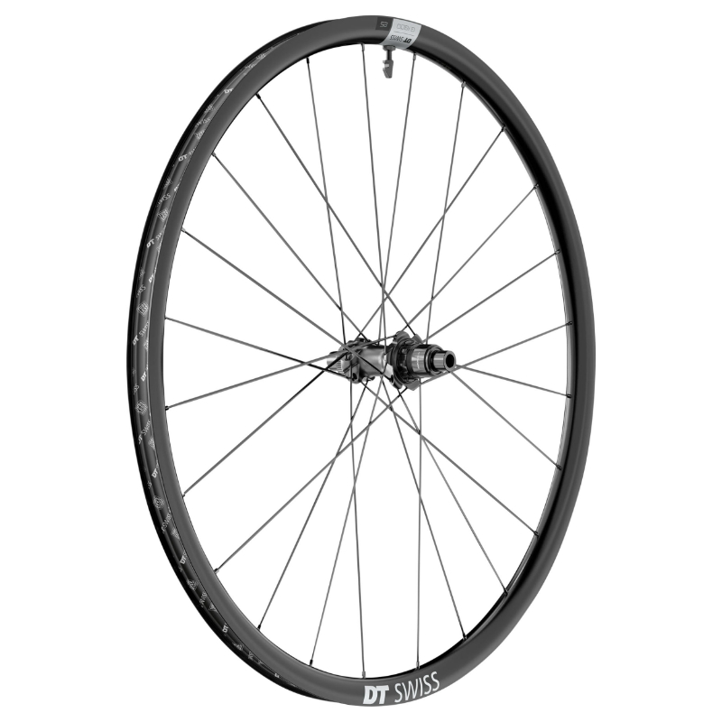 ROUE GRAVEL DISQUE 700 DT SWISS G1800-25 ARRIERE CENTERLOCK CASSETTE SRAM XDR 12V TUBELESS READY AXE TRAVERSANT 12-142MM NOIR JANTE 24C