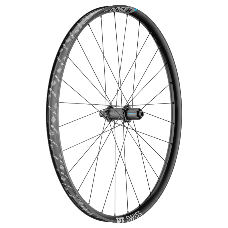 ROUE VTT DISQUE 29" DT SWISS H1900 BOOST TUBELESS READY VAE CENTERLOCK ARRIERE NOIR SHIMANO 10-11V AXE TRAVERSANT 12-148 - JANTE 30C - RESISTE POIDS 150KGS - COMPATIBLE ENDURO