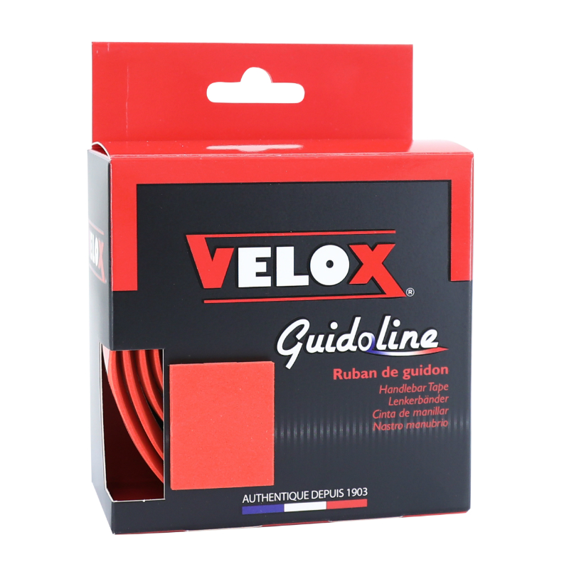 RUBAN DE GUIDON - CINTRE VELOX CONFORT 4MM ROUGE - GUIDOLINE