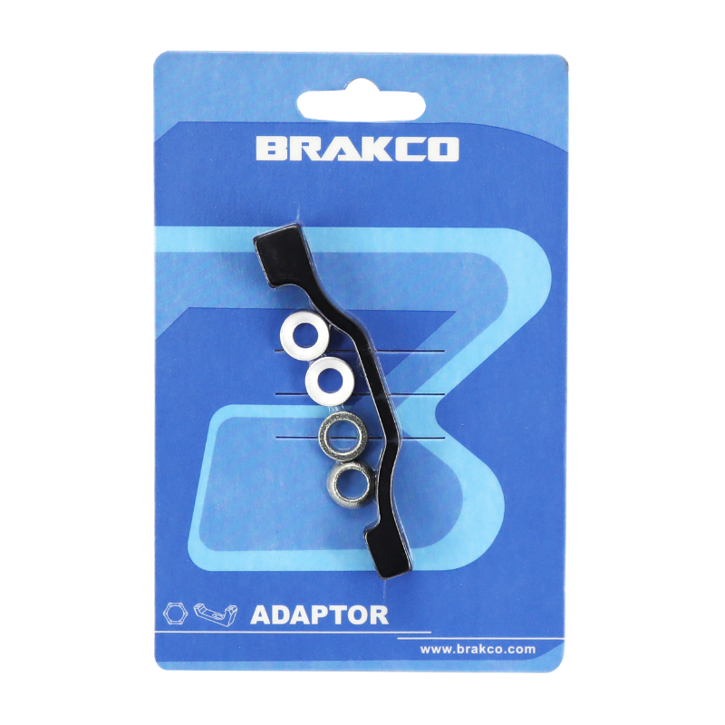 ADAPTATEUR - REHAUSSE FREIN A DISQUE VTT POST-MOUNT AVANT - ARRIERE BRAKCO ETRIER 203MM POUR DISQUE 220MM