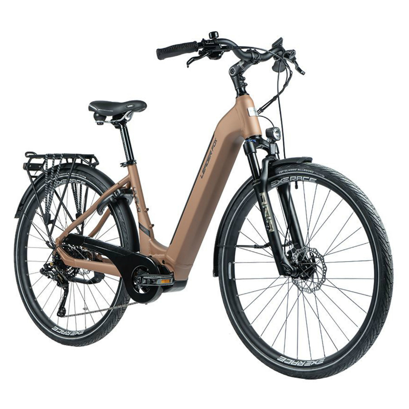 VELO ELECTRIQUE-VAE CITY 28 LEADER FOX VIVALO MIXTE CUIVRE 9V MOTEUR CENTRAL BAFANG M420 36V 80NM BATTERIE 15AH (16,5'' - H43CM - TAILLE S - POUR ADULTE DE 158CM à 168CM)