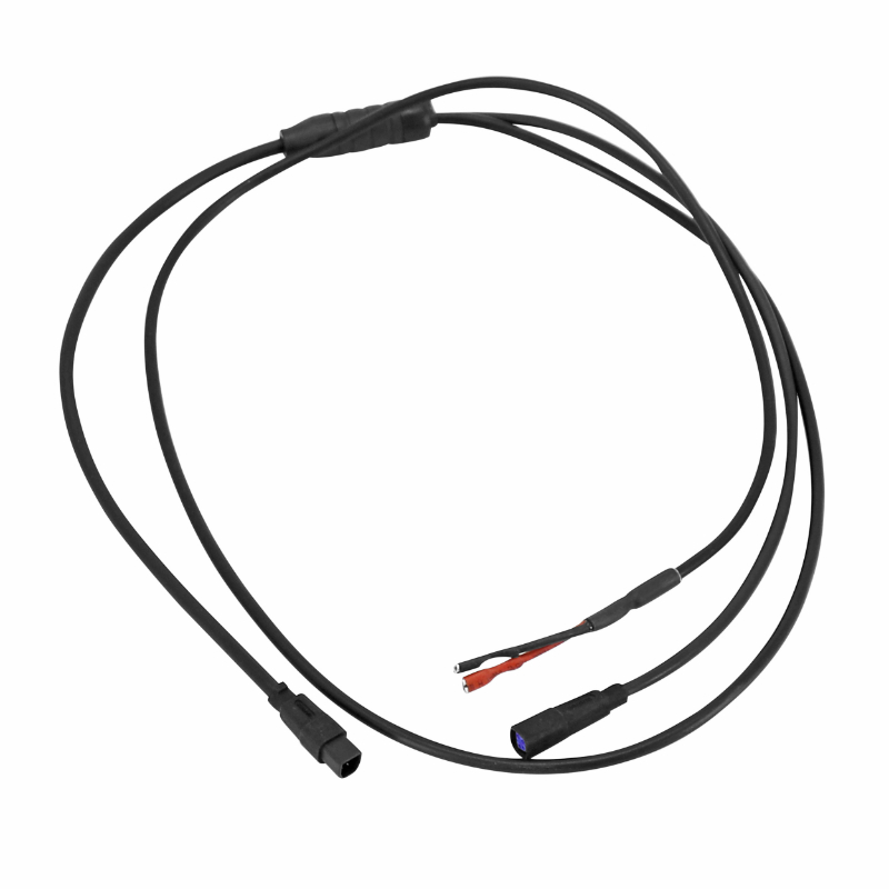 CABLE CONNEXION MOTEUR BAFANG M500 POUR ECLAIRAGE ARRIERE LG 800MM ET CONTROLEUR LG 300MM ( ATTENTION POUR CONNECTIQUE CAPTEUR 4 PINS)