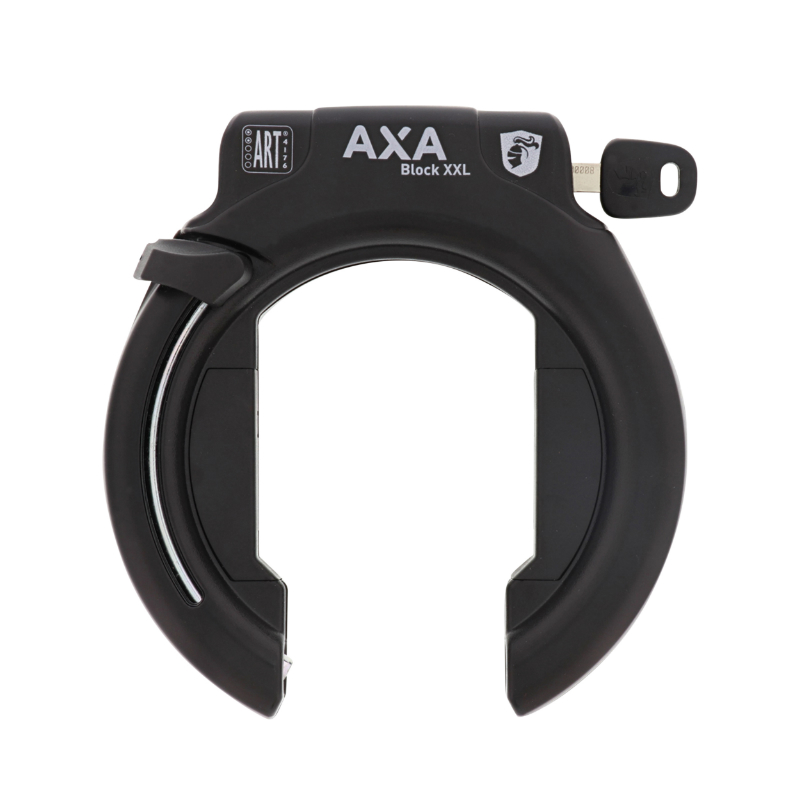 ANTIVOL VELO FER A CHEVAL AXA BLOCK XXL NOIR GRANDE OUVERTURE 58MM NOIR (SANS FIXATION)  - SECURITE NIVEAU 12-15